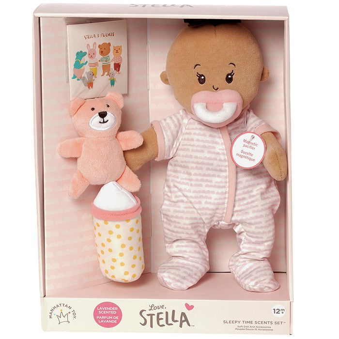 Love, Stella Sleepy Time Set  Beige Doll with Brown Tuft